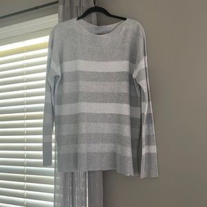Staccato gray striped sweater